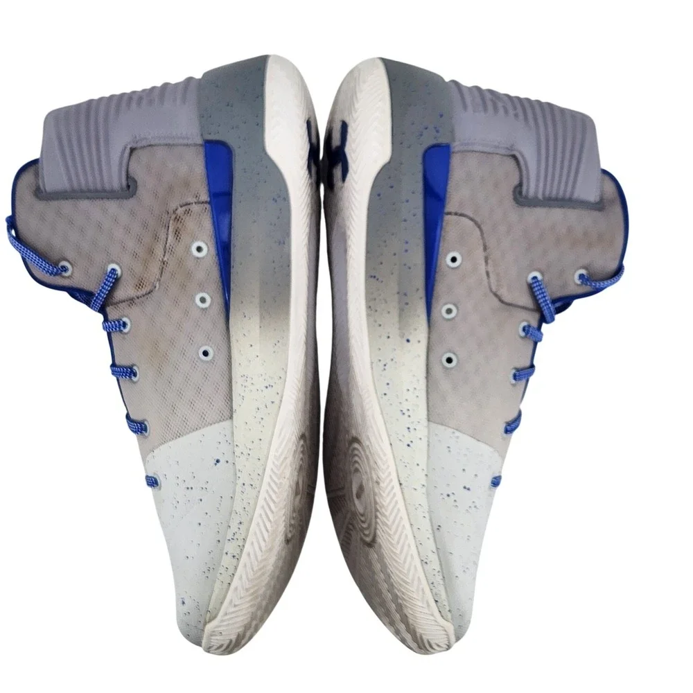 Under Armour SC 3Zero Mens 13 Gray Blue Curry‎ Basketball Shoes 1298308